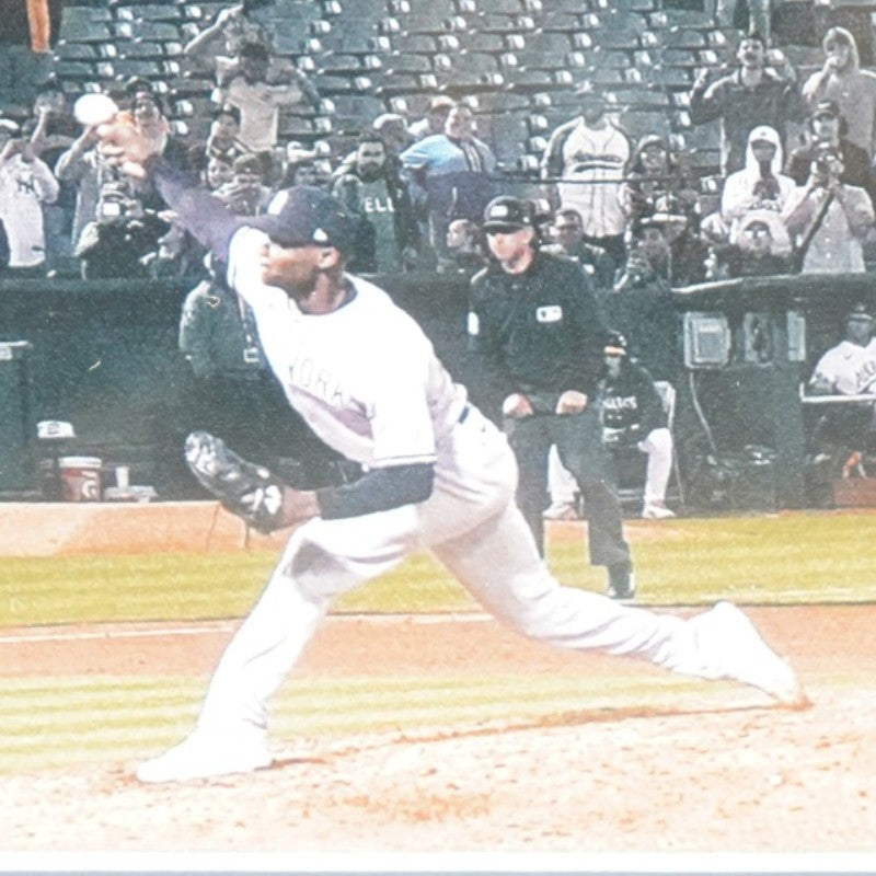 Domingo German New York Yankees Autographed Inscribed Framed 16x20 Photo MLB/Fanatics Auth LE 1/27