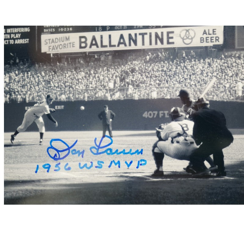 Don Larsen New York Yankees Autographed Inscribed Framed 8x10 Photo Mint Collage Fanatics/MLB Auth