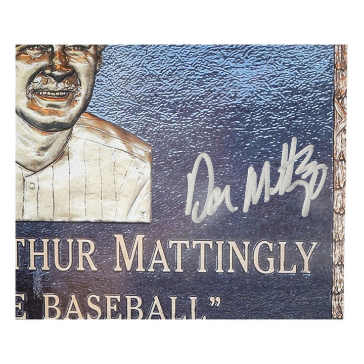 Don Mattingly New York Yankees Autographed Framed Monument Park 9x14 Photo Mint Collage LE 1/23 Fanatics/MLB Auth