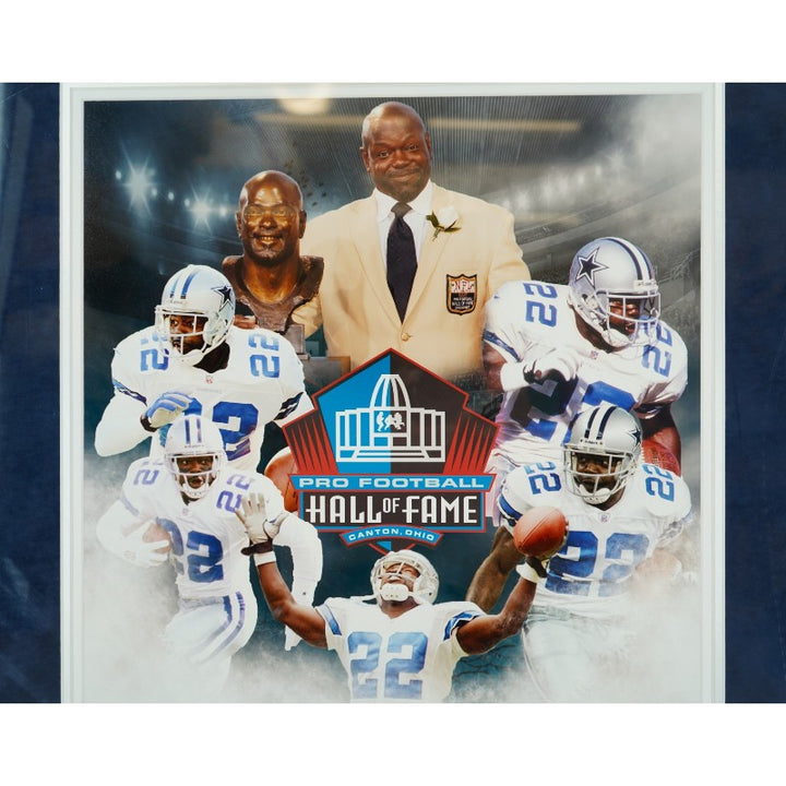 Emmitt Smith Dallas Cowboys Autographed Framed 16x20 Photo Mint Collage Prova/JSA Holo Only