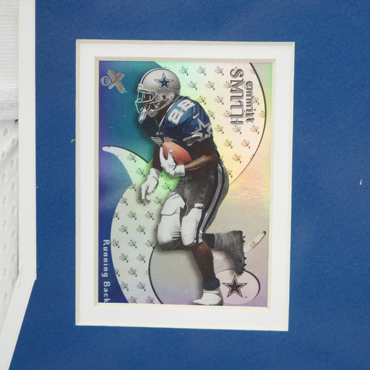 Emmitt Smith Dallas Cowboys Autographed Framed Jersey Mounted Memories COA
