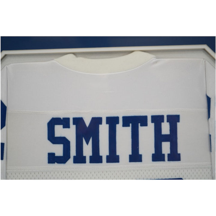 Emmitt Smith Dallas Cowboys Autographed Framed Jersey Mounted Memories COA
