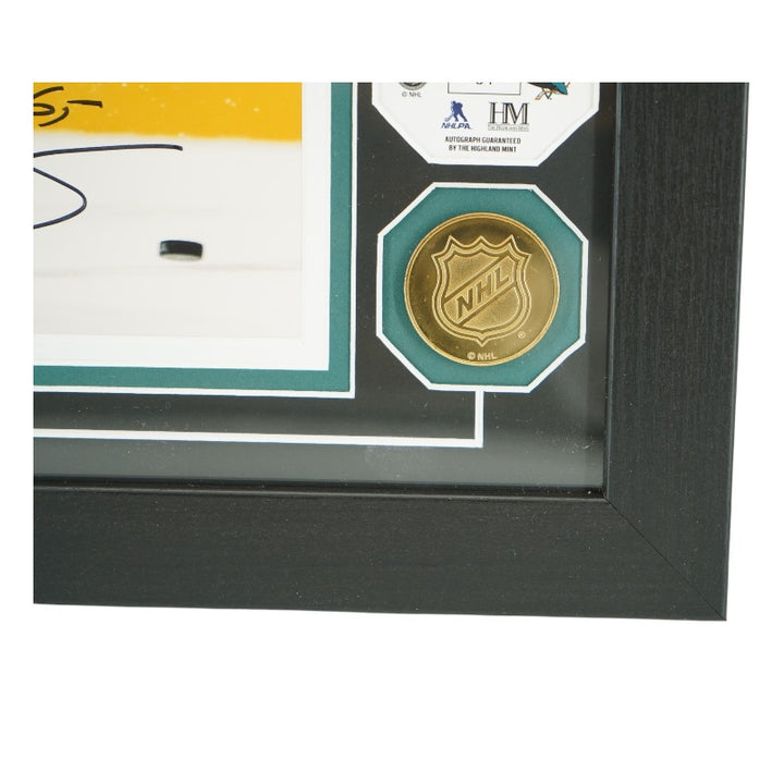 Erik Karlsson San Jose Sharks Autographed Framed 8x10 Photo Mint Collage PSA COA