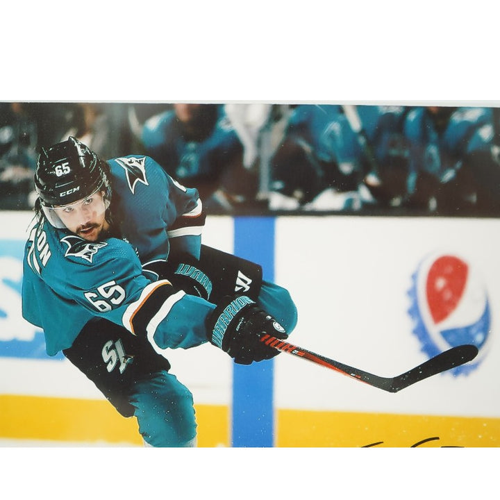 Erik Karlsson San Jose Sharks Autographed Framed 8x10 Photo Mint Collage PSA COA