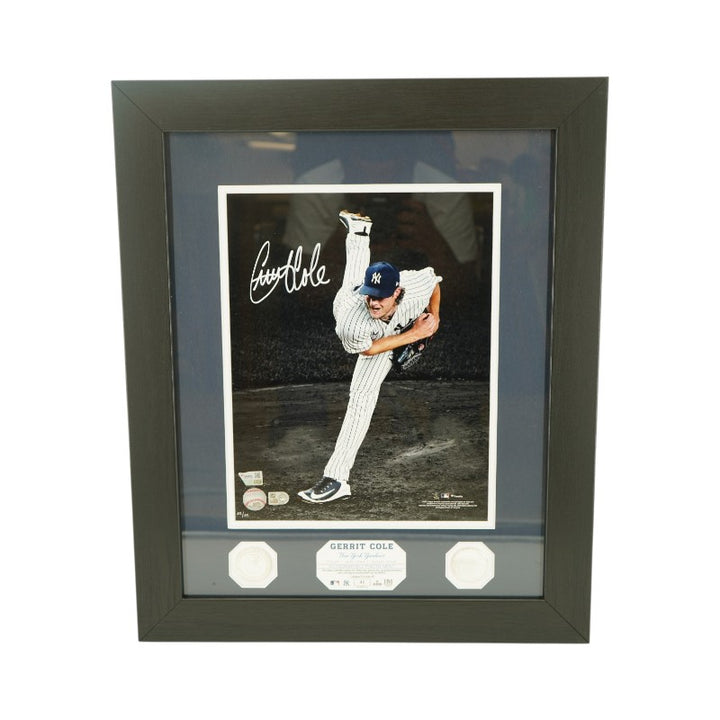 Gerrit Cole New York Yankees Autographed Framed 11x14 Photo Mint Collage LE 45/45 Fanatics/MLB Auth