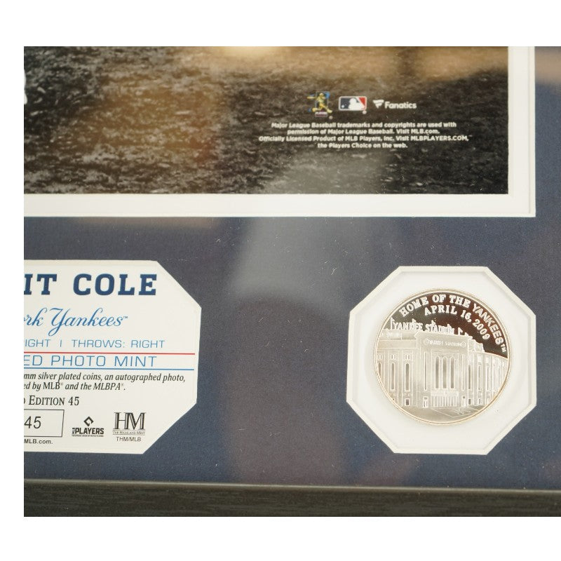 Gerrit Cole New York Yankees Autographed Framed 11x14 Photo Mint Collage LE 45/45 Fanatics/MLB Auth