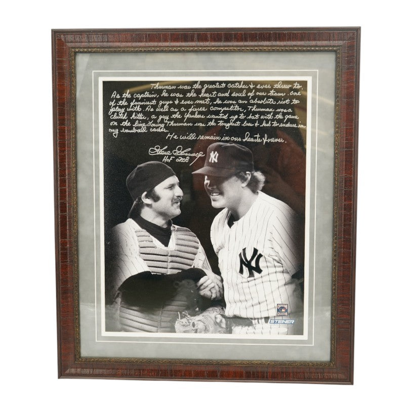 Goose Gossage New York Yankees Autographed Munson Story Inscribed 16x20 Photo Steiner COA