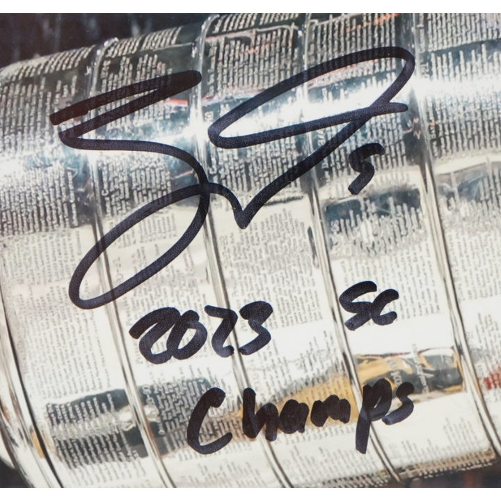 Jack Eichel Las Vegas Golden Knights Autographed Inscribed Framed 16x20 Photo Mint Collage Fanatics Auth