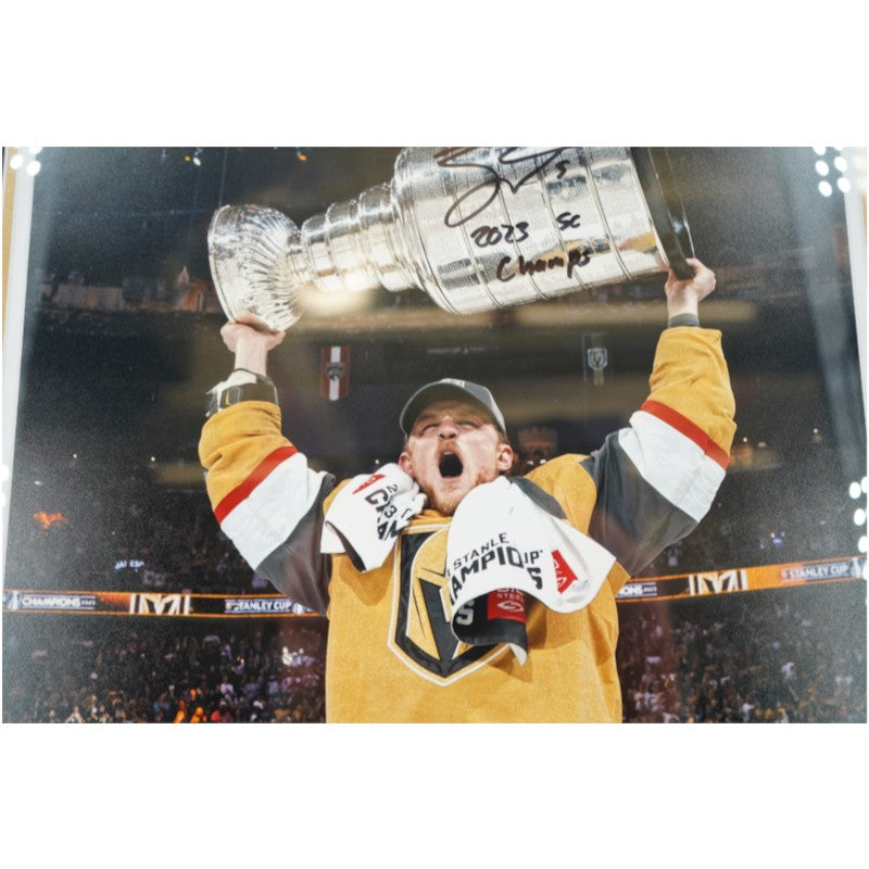 Jack Eichel Las Vegas Golden Knights Autographed Inscribed Framed 16x20 Photo Mint Collage Fanatics Auth