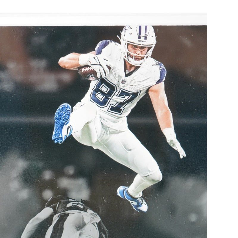 Jake Ferguson Dallas Cowboys Autographed Framed 8x10 Photo Mint Collage Fanatics Auth