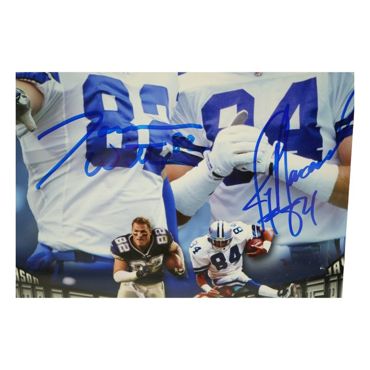 Jason Witten Jay Novacek Dallas Cowboys Dual Signed Framed 8x10 Photo Mint Collage HM Auth