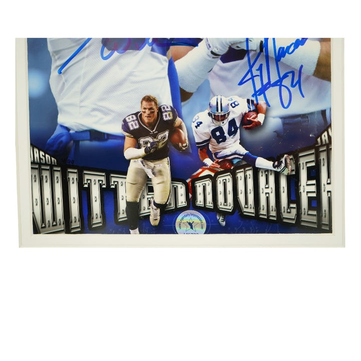Jason Witten Jay Novacek Dallas Cowboys Dual Signed Framed 8x10 Photo Mint Collage HM Auth