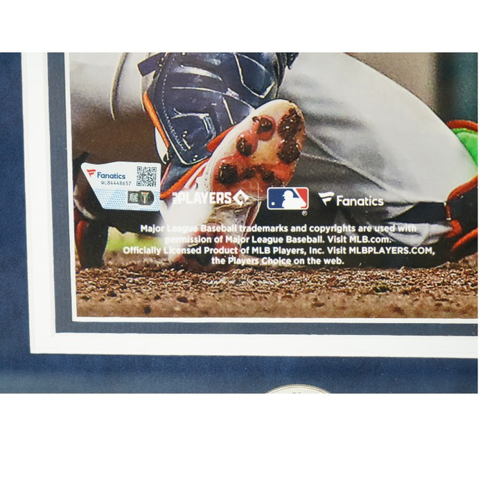 Jasson Dominguez New York Yankees Autographed Framed 16x20 Photo Mint Collage Fanatics/MLB Auth