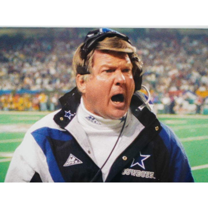 Jimmy Johnson Dallas Cowboys Autographed Inscribed Framed 16x20 Photo Mint Collage LE 1/20 Fanatics Auth