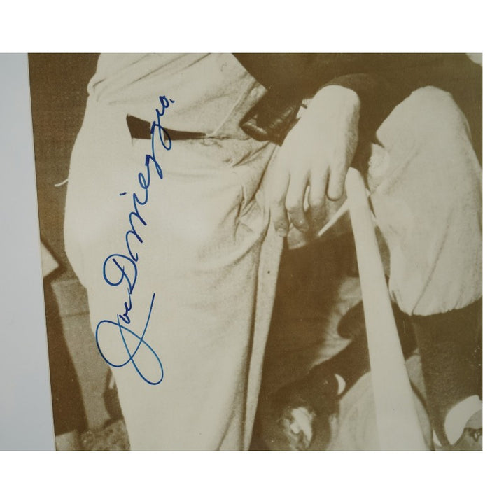 Joe DiMaggio New York Yankees Autographed Framed 11x14 Photo PSA LOA