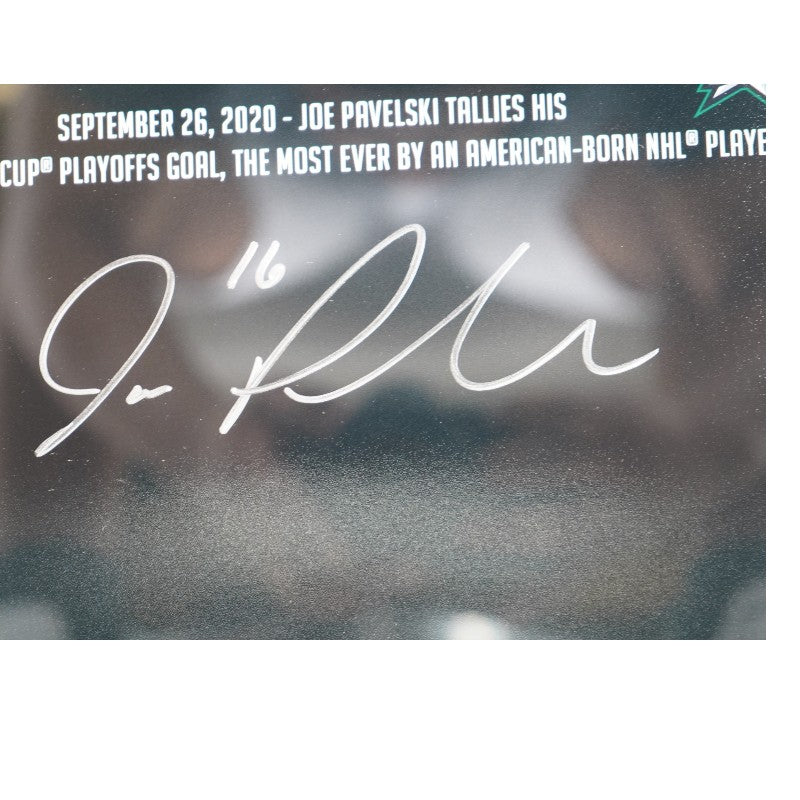 Joe Pavelski Sharks Stars Autographed Framed 16x20 Photo LE 18/62 Fanatics Auth