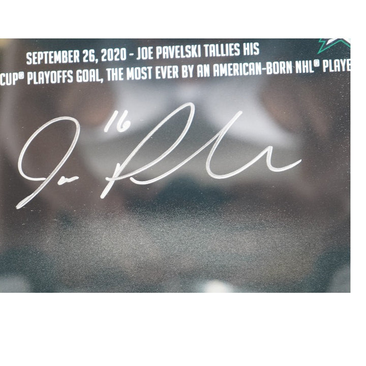 Joe Pavelski Sharks Stars Autographed Framed 16x20 Photo LE 18/62 Fanatics Auth