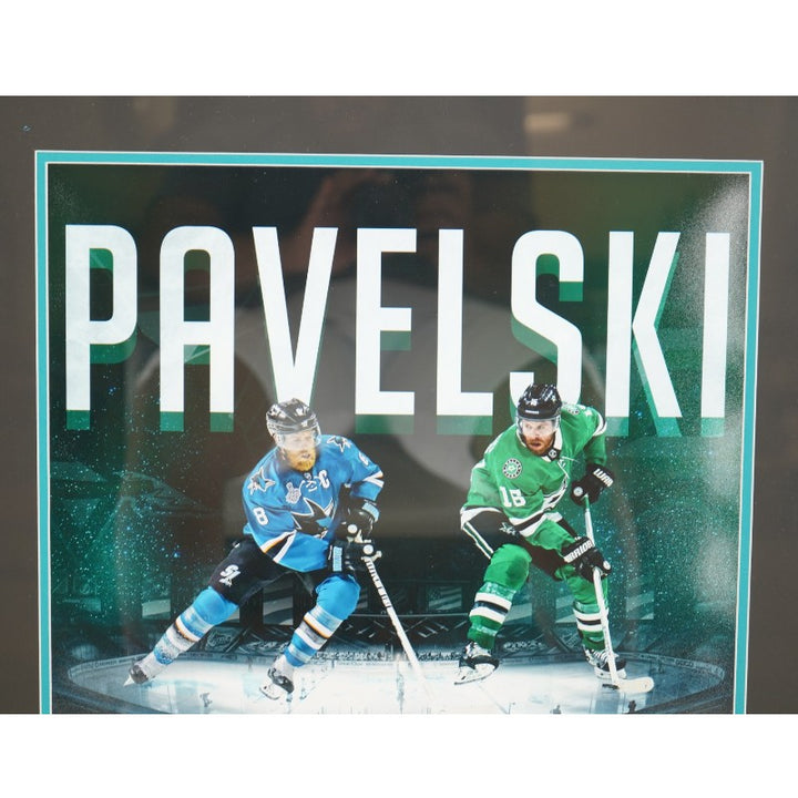 Joe Pavelski Sharks Stars Autographed Framed 16x20 Photo LE 18/62 Fanatics Auth