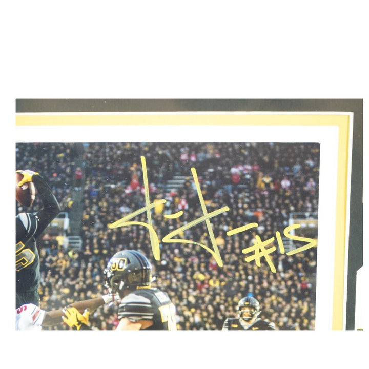 Josh Jackson Iowa Hawkeyes Autographed Framed 8x10 Photo JSA COA