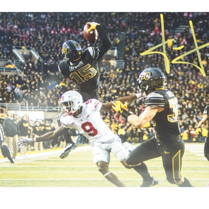 Josh Jackson Iowa Hawkeyes Autographed Framed 8x10 Photo JSA COA