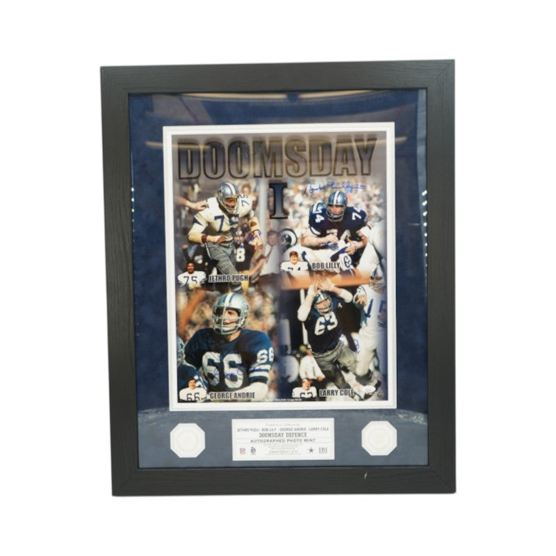 Lilly Pugh Andrie Cole Dallas Cowboys Multi Signed Framed Doomsday Defence 16x20 Photo Mint Collage JSA COA