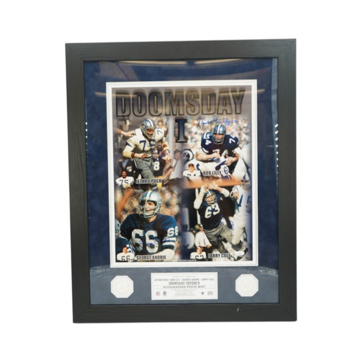 Lilly Pugh Andrie Cole Dallas Cowboys Multi Signed Framed Doomsday Defence 16x20 Photo Mint Collage JSA COA