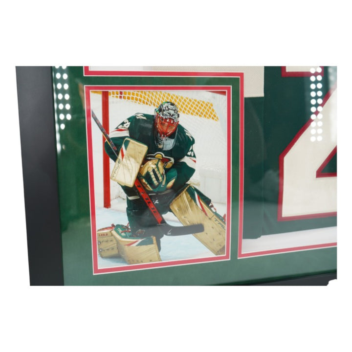 Marc-Andre Fleury Minnesota Wild Autographed Inscribed Framed Green Jersey LE 18/29 Fanatics Auth