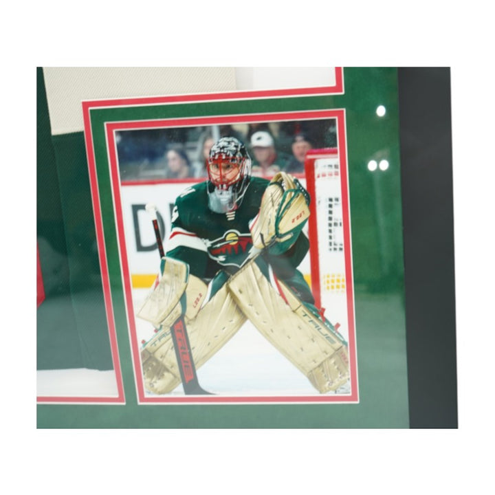 Marc-Andre Fleury Minnesota Wild Autographed Inscribed Framed Green Jersey LE 18/29 Fanatics Auth