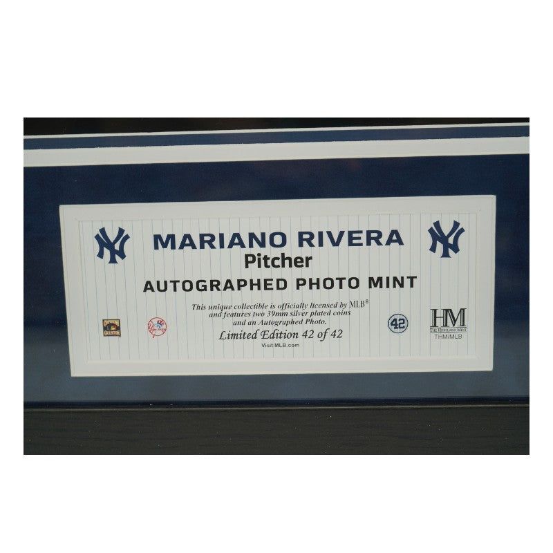 Mariano Rivera New York Yankees Autographed Framed 16x20 Photo Mint Collage Fanatics/MLB Auth