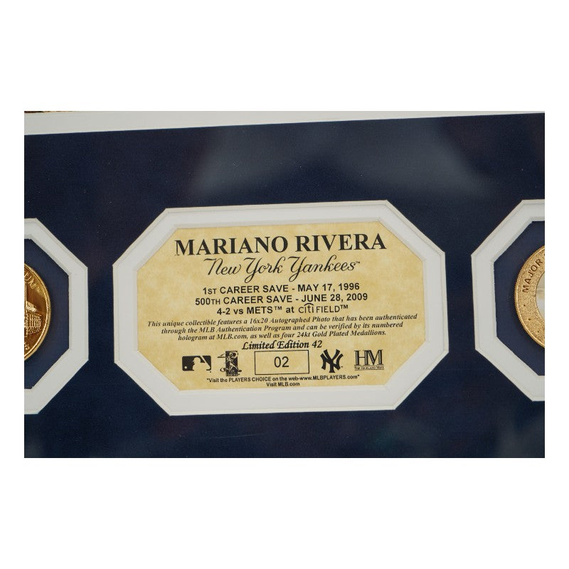 Mariano Rivera New York Yankees Autographed Framed 16x20 Photo Mint Collage Steiner/MLB Auth