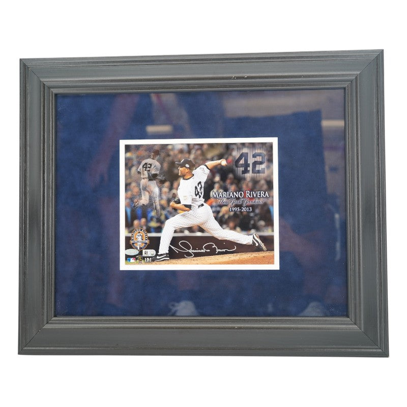 Mariano Rivera New York Yankees Autographed Framed 8x10 Photo Steiner/MLB Auth