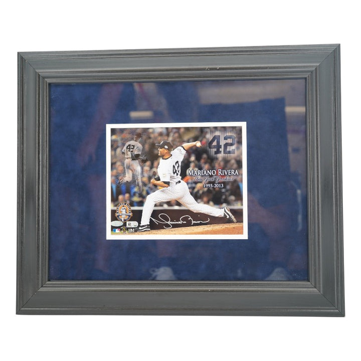 Mariano Rivera New York Yankees Autographed Framed 8x10 Photo Steiner/MLB Auth