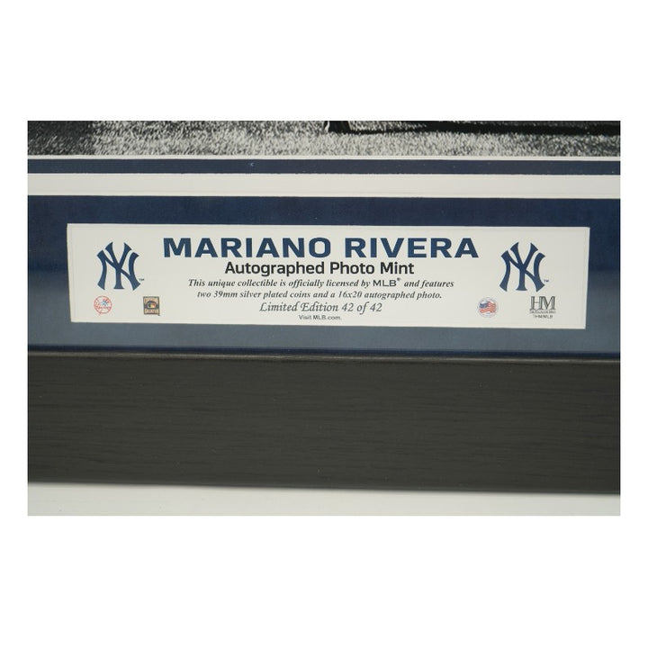 Mariano Rivera New York Yankees Autographed Inscribed Framed 16x20 Photo Mint Collage Fanatics/MLB Auth LE 42/42