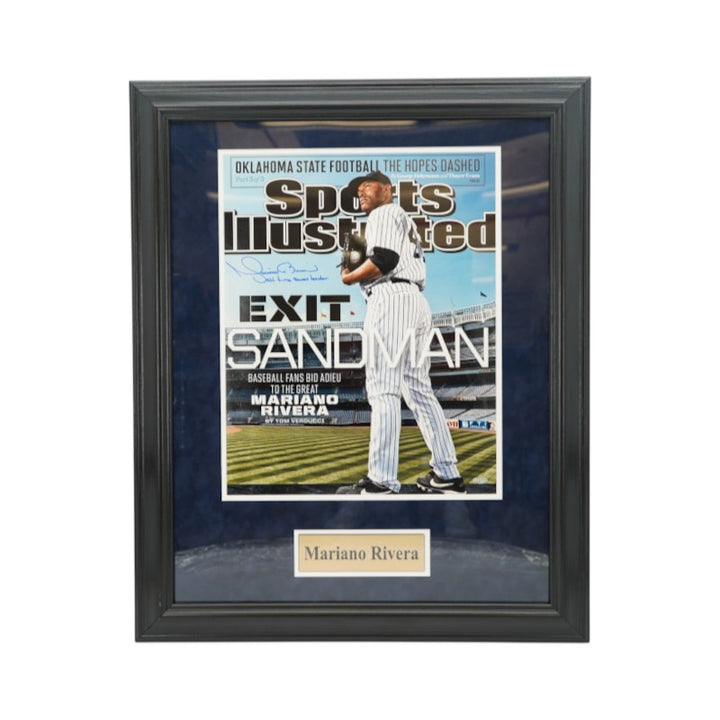 Mariano Rivera New York Yankees Autographed Inscribed Framed 16x20 Sports Illustrated Cover Steiner Holo Only