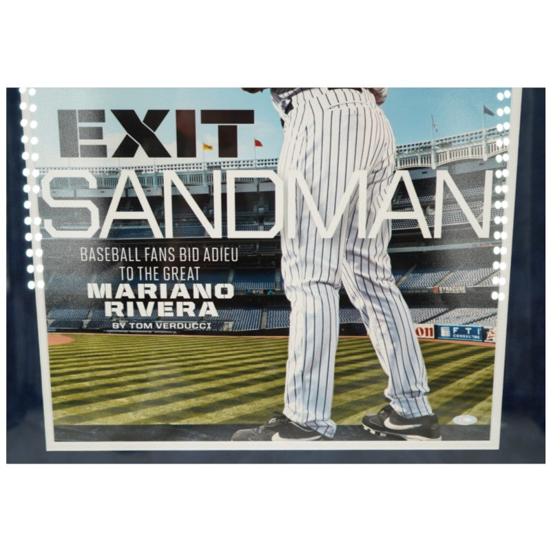 Mariano Rivera New York Yankees Autographed Inscribed Framed 16x20 Sports Illustrated Cover Steiner Holo Only