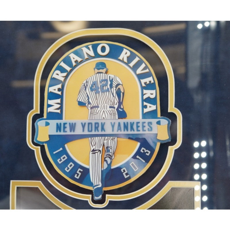 Mariano Rivera New York Yankees Autographed Inscribed Framed Majestic Jersey CX Auth