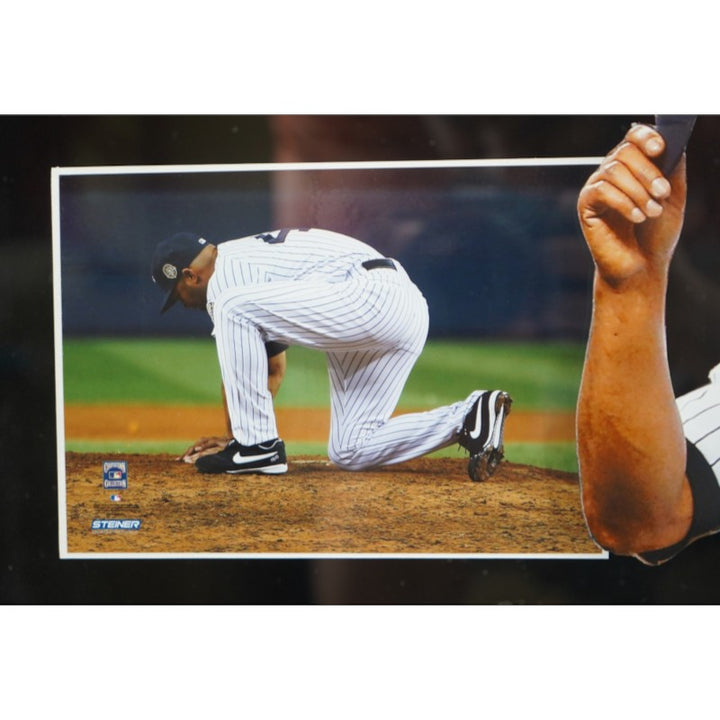 Mariano Rivera New York Yankees Autographed Framed Hat Shadowbox Steiner COA