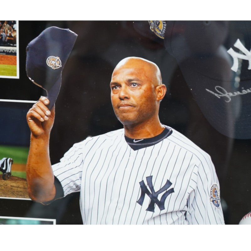 Mariano Rivera New York Yankees Autographed Framed Hat Shadowbox Steiner COA