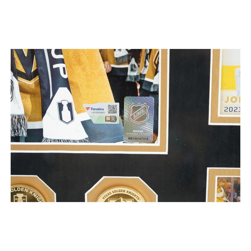 Mark Stone Las Vegas Golden Knights Autographed Framed 8x10 Photo Mint Collage Fanatics Auth