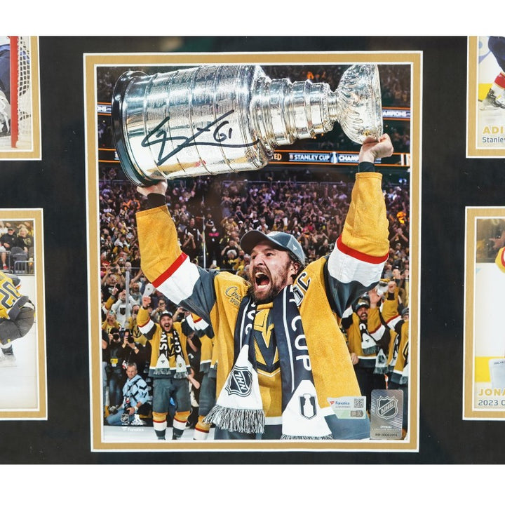 Mark Stone Las Vegas Golden Knights Autographed Framed 8x10 Photo Mint Collage Fanatics Auth