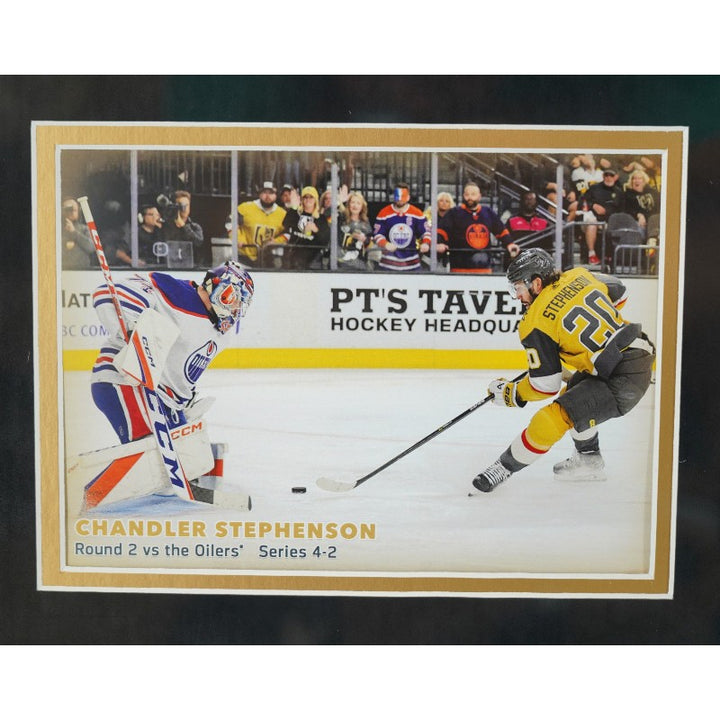 Mark Stone Las Vegas Golden Knights Autographed Framed 8x10 Photo Mint Collage Fanatics Auth