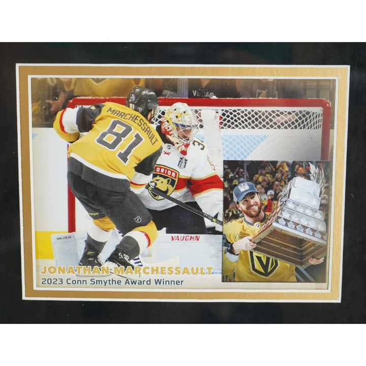 Mark Stone Las Vegas Golden Knights Autographed Framed 8x10 Photo Mint Collage Fanatics Auth