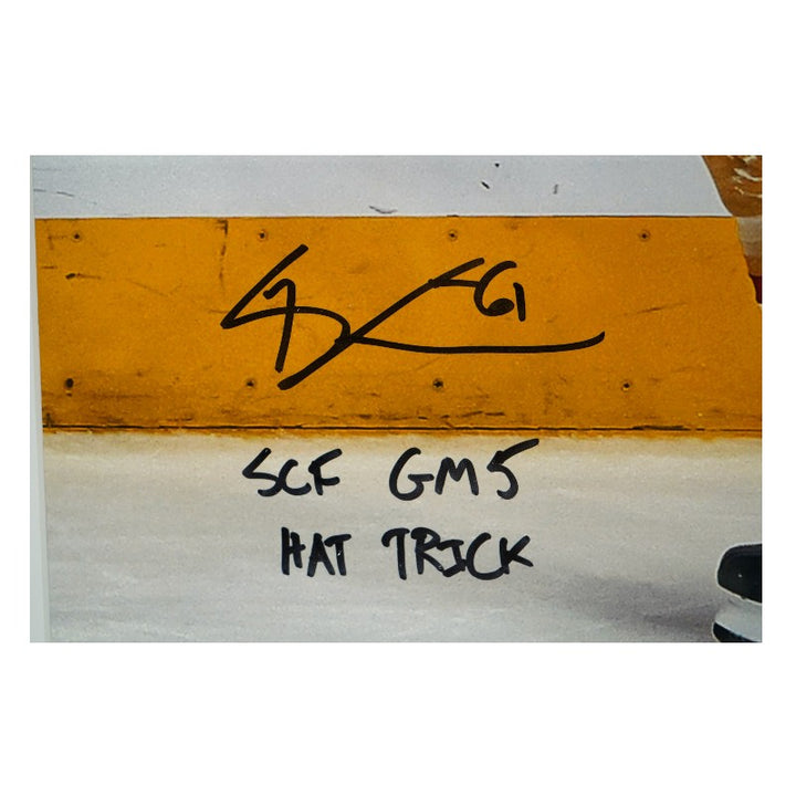 Mark Stone Las Vegas Golden Knights Autographed Inscribed Framed 16x20 Photo Mint Collage Fanatics Auth