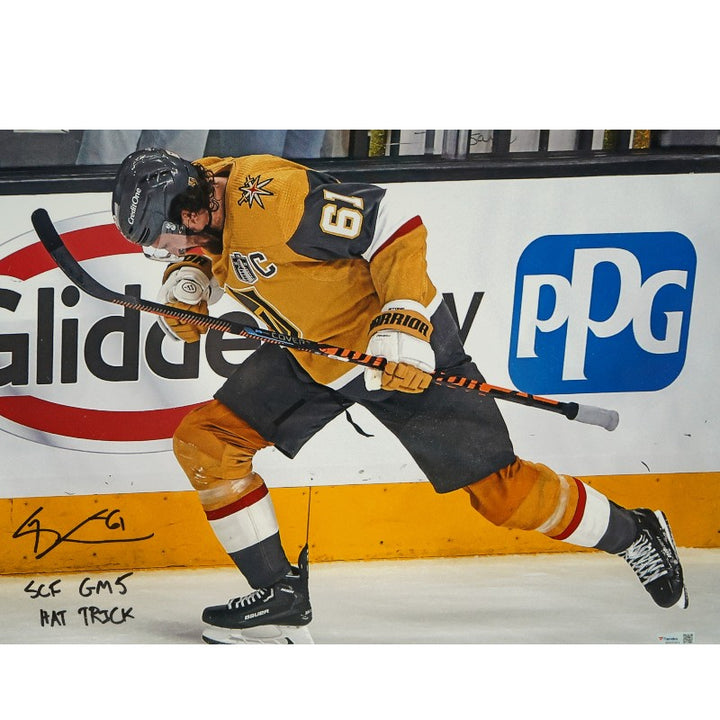 Mark Stone Las Vegas Golden Knights Autographed Inscribed Framed 16x20 Photo Mint Collage Fanatics Auth