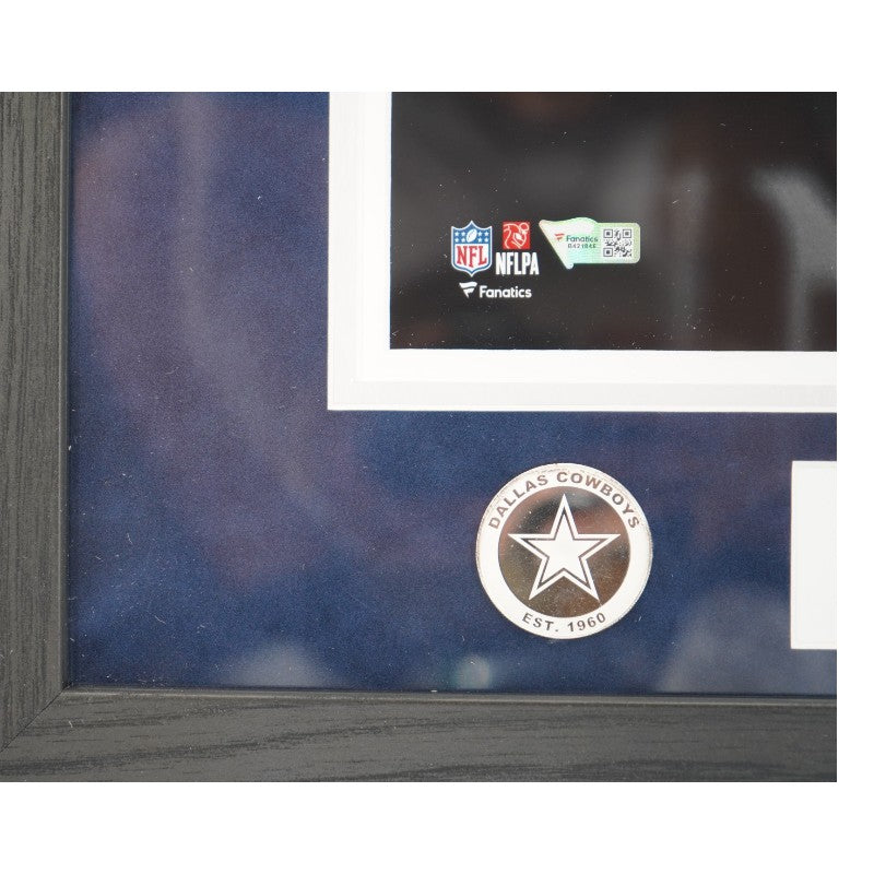 Micah Parsons Dallas Cowboys Autographed Inscribed Framed 11x14 Photo Mint Collage Fanatics Auth