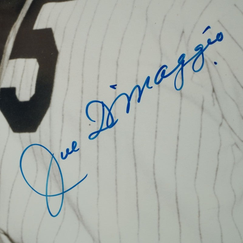 Mickey Mantle Joe DiMaggio New York Yankees Autographed Framed 16x20 Photo JSA LOA