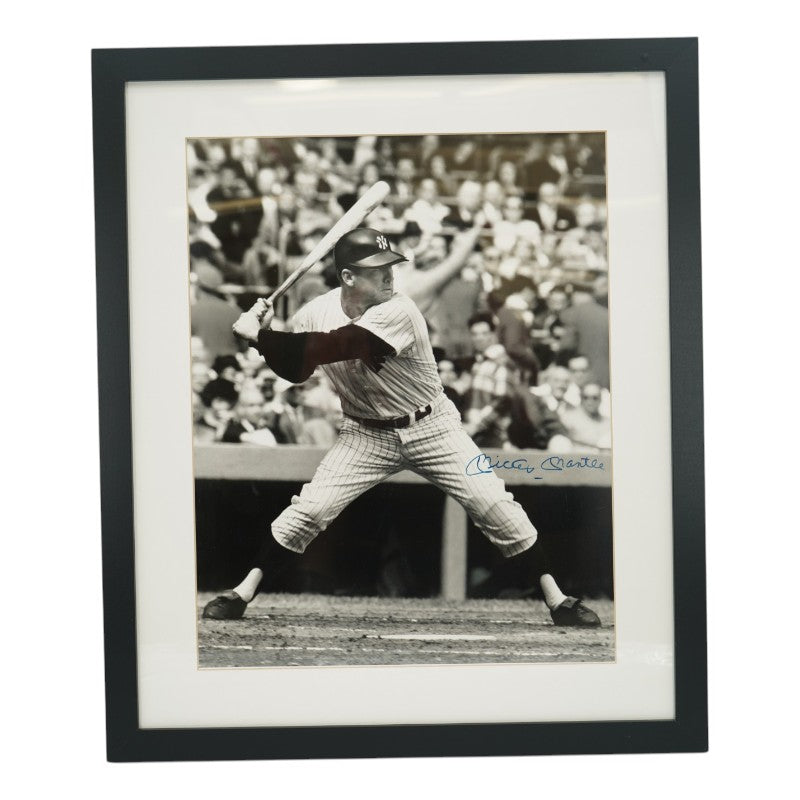 Mickey Mantle New York Yankees Autographed Framed 16x20 Photo Beckett LOA