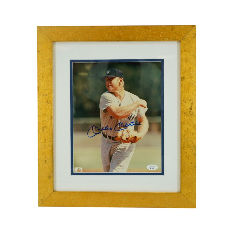 Mickey Mantle New York Yankees Autographed Framed 8x10 Photo JSA LOA