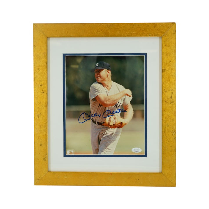 Mickey Mantle New York Yankees Autographed Framed 8x10 Photo JSA LOA