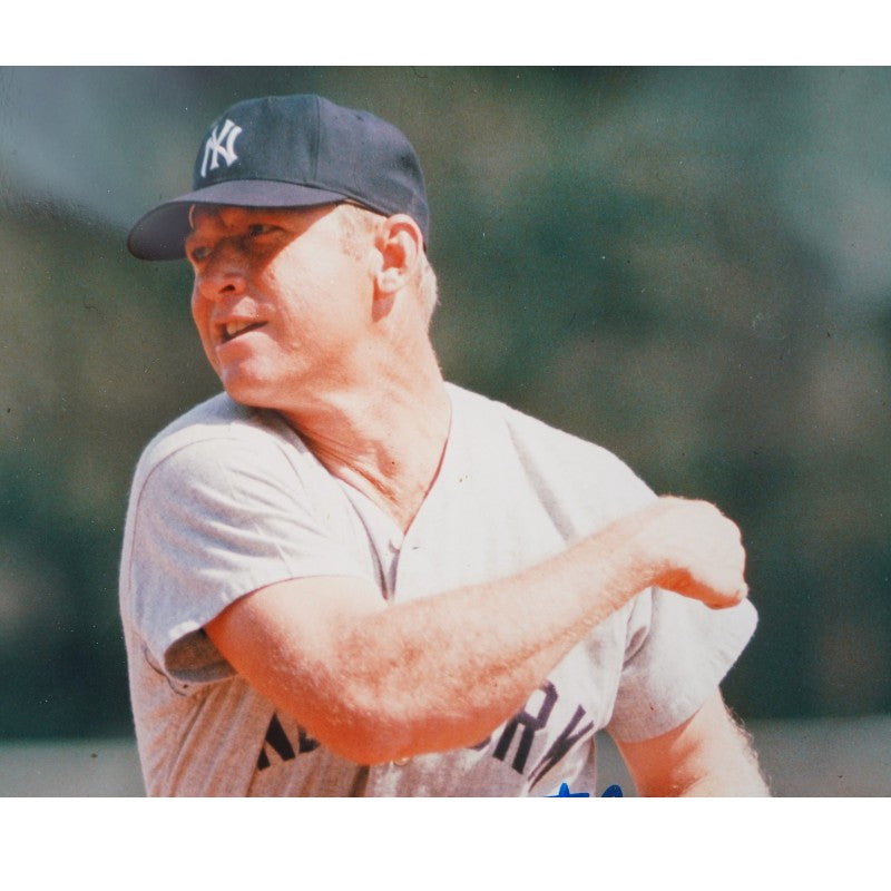 Mickey Mantle New York Yankees Autographed Framed 8x10 Photo JSA LOA